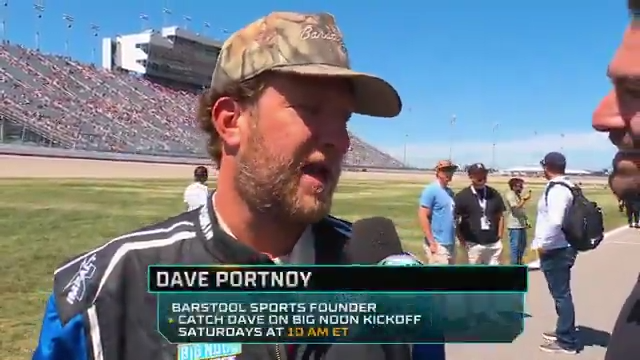 He's about to go on an amazing ride. Barstool Sports' Dave Portnoy is on the Nashville grid with Jack Harvey.