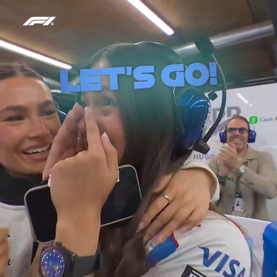 The emotions poured out as Isack Hadjar claimed his first F1 podium 🥹 #F1 #DutchGP Visa Cash App Racing Bulls F1 Team