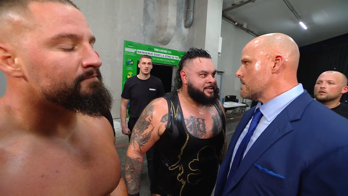 ADAM PEARCE STANDING ON BUSINESS! If Bronson Reed and Bron Breakker return to the arena tonight they will be SUSPENDED! See ya! 👋