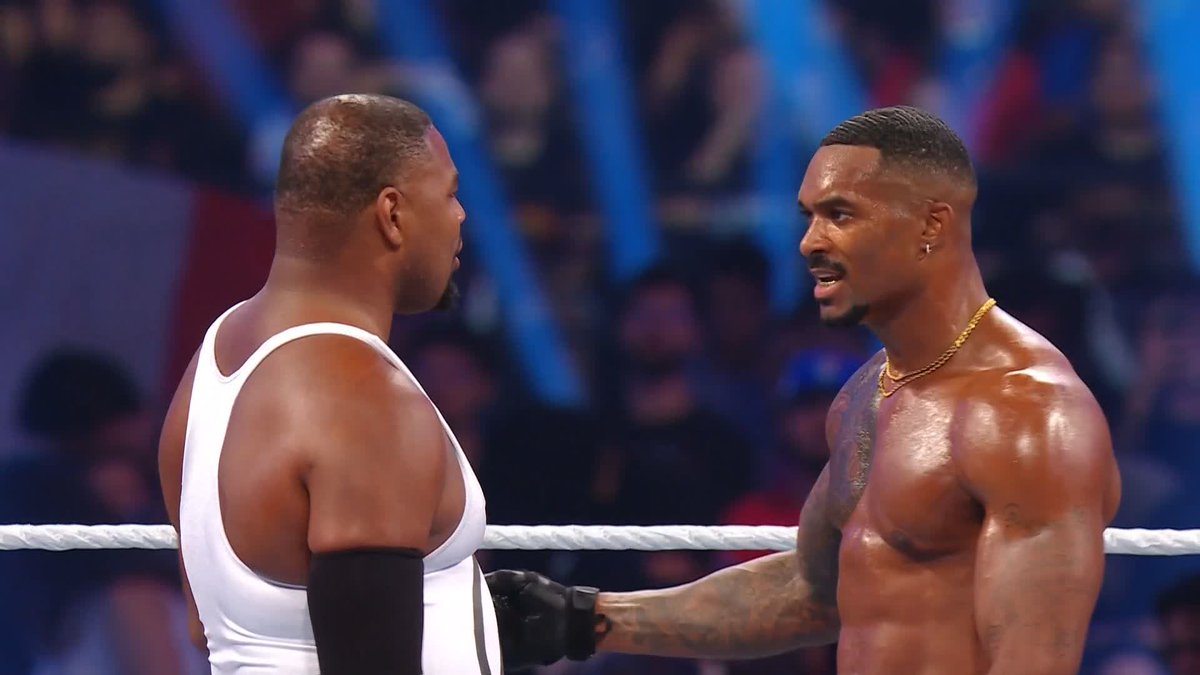 Street Profits... y'all good? 🤨 These two need to work together if they want to leave Paris with the WWE Tag Titles.