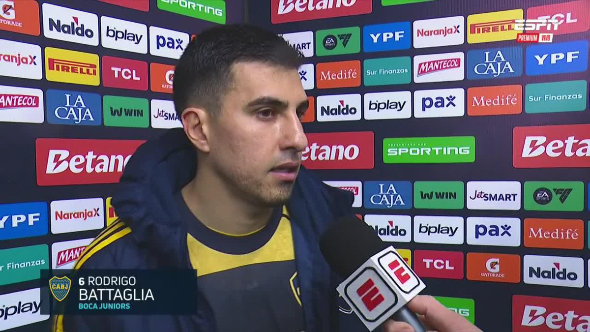 🗣️RODRIGO BATTAGLIA: "Ayudó mucho la vuelta de Lea, estamos muy contentos. Lea (#Paredes) tiene un GUANTE. Feliz por el gol y por el triunfo".