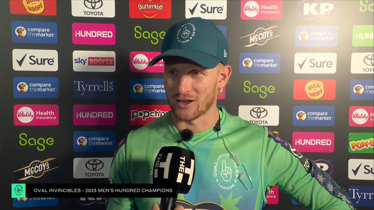 "I'll try my hardest to keep banging on that door!" The Hundred Men's Player of the Year Jordan Cox on his continued ambitions to play for England 🙌