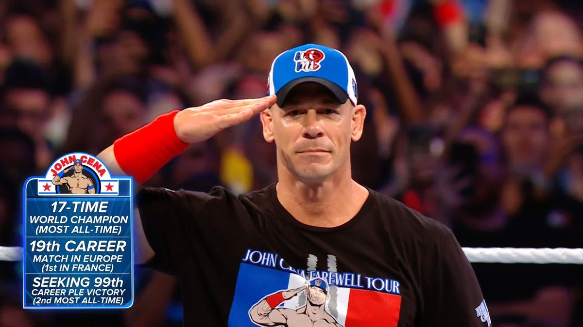 LISTEN TO THIS PLACE!!! 🔊🔊🔊 PARIS IS MAKING SOME NOISE FOR JOHN CENA!!!