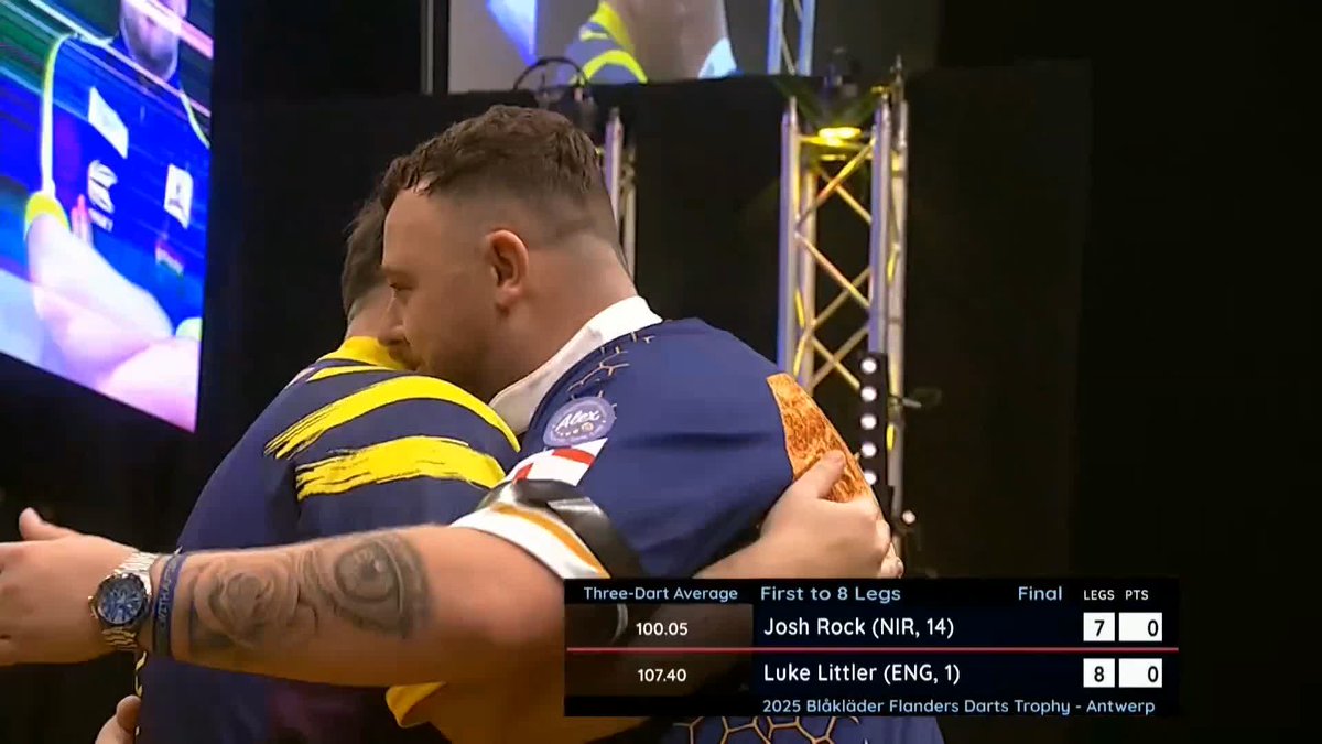 LITTLER IS THE 2025 BLAKLADER FLANDERS DARTS TROPHY CHAMPION! 🏆 Luke Littler is brilliant once again as he beats Josh Rock in a last-leg decider to pick up his second title in Belgium this year, crowning himself the champion in Antwerp! 📺 #ET10