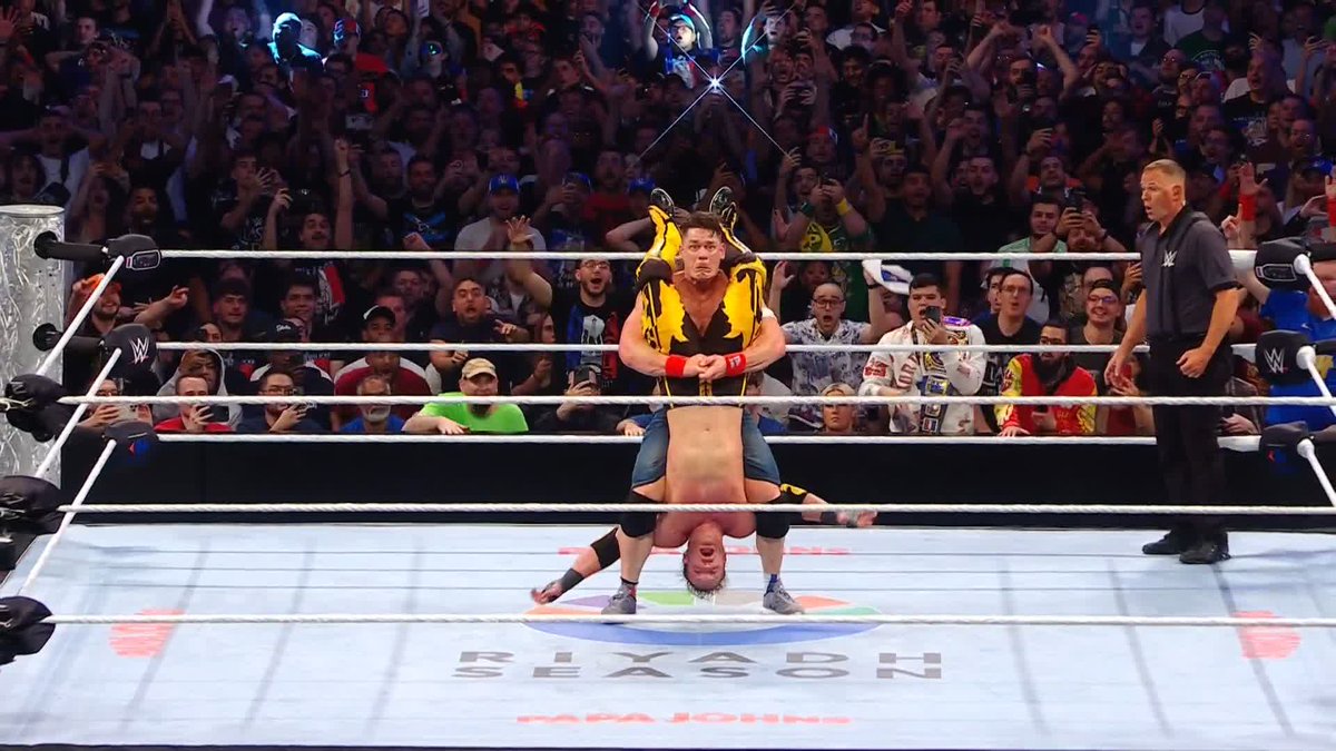 John Cena just hit Logan Paul with a STYLES CLASH!!!! 🤯🤯🤯