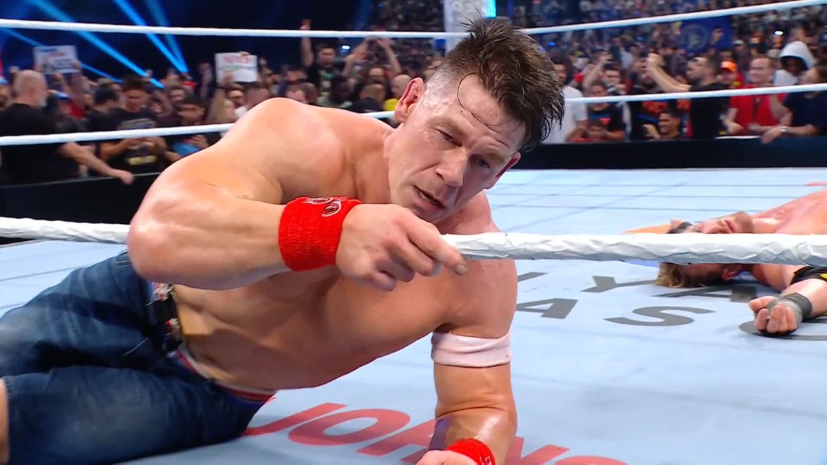 WOW. SIMPLY WOW. Much respect to John Cena and Logan Paul! WHAT A MATCH! ๐๐๐
