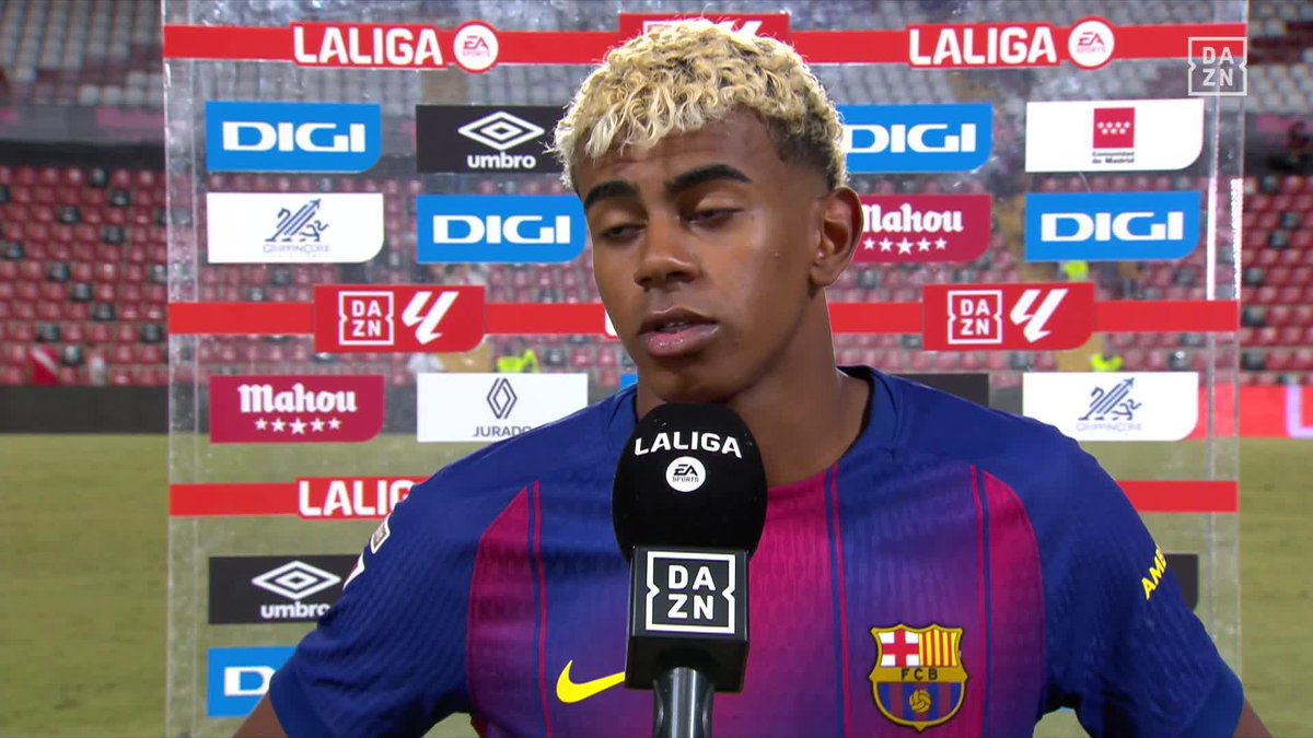 ¿Qué le ha faltado al Barça en Vallecas? Lamine Yamal lo tiene claro 🗣️ "Nos ha faltado intensidad, como en los últimos partidos del inicio de LALIGA. Hay que aprender de esto" #LALIGAenDAZN ⚽
