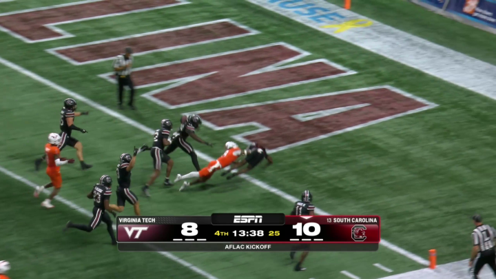 80 YARDS TO THE HOUSE! 🔥 Gamecocks up 17-8 in the fourth 👀 Watch the ending on ESPN and the ESPN App!