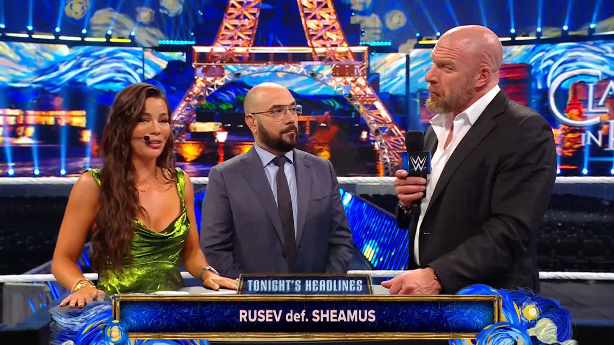 Triple H discusses Becky Lynch helping her husband, Seth Rollins, retain his World Heavyweight Championship. 👀