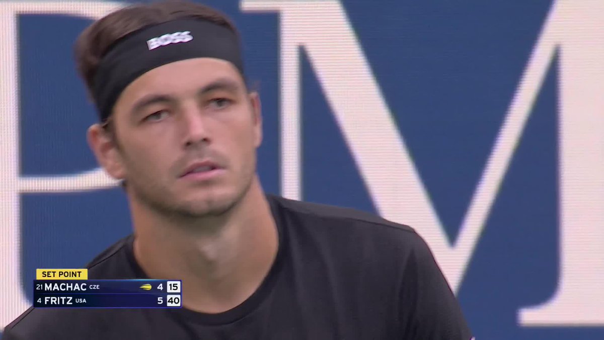 Fritz secures the first set 6-4!