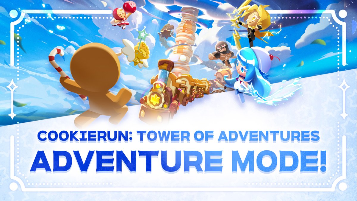 CookieRun: Tower of Adventures’ new Adventure Mode! ✨ New stories, new battles, new fun! ✨ Find the perfect upgrades that match your playstyle. Adventure Mode arrives Sept 3 let’s gooo! 🔥 #CookieRun #TowerOfAdventures #Update #AdventureMode