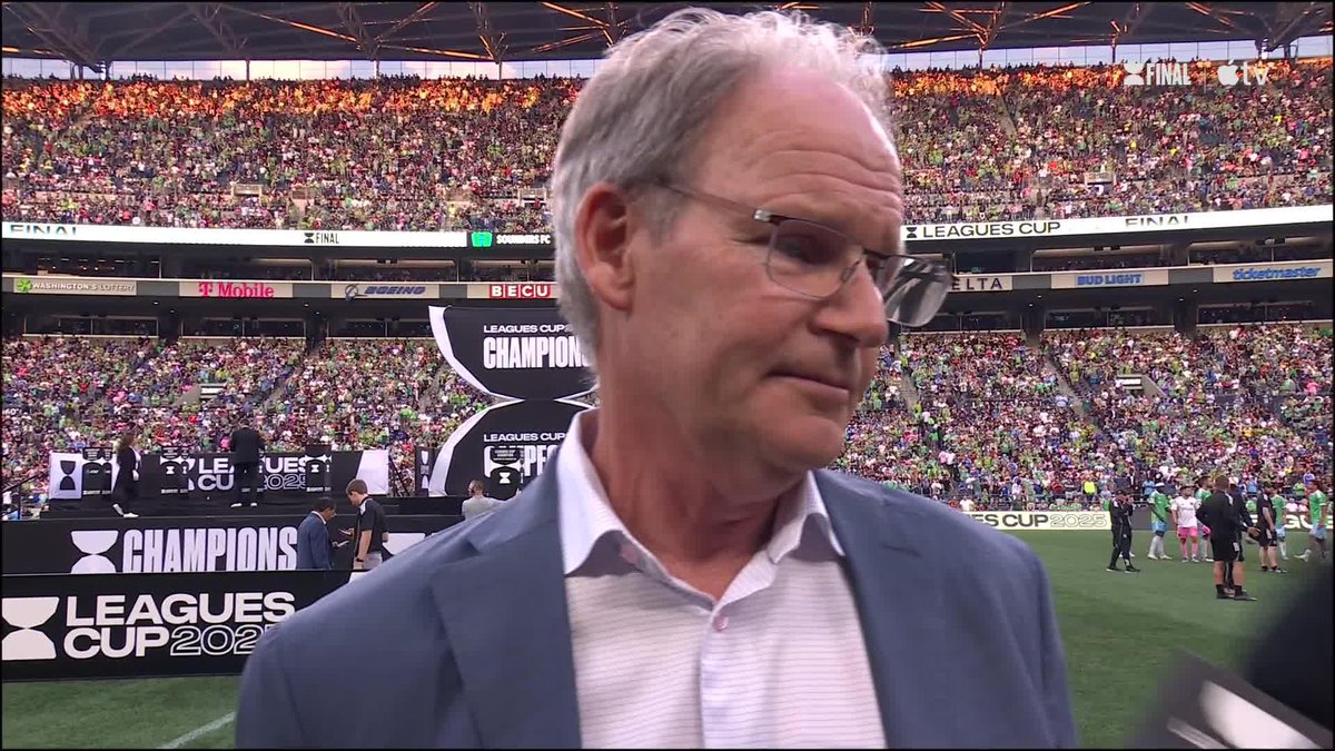 This one’s for Seattle 💚 Brian Schmetzer gets emotional talking about what this win means for the Sounders