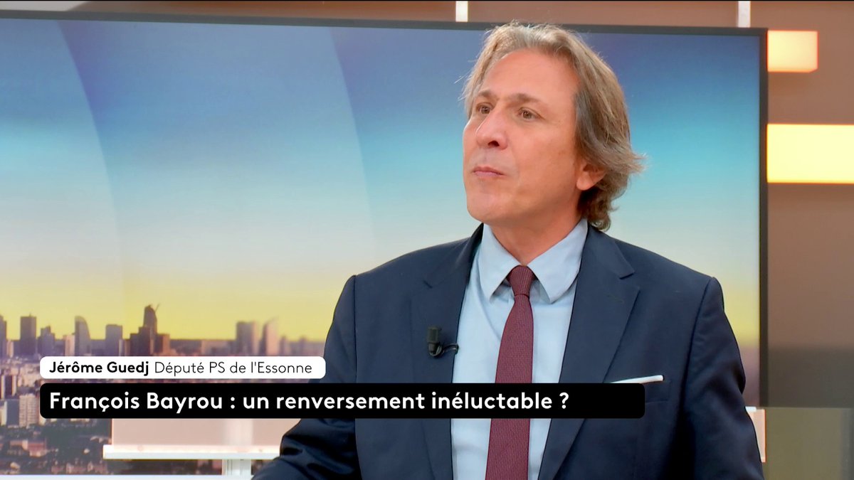 🔴 🗣 DIRECT - François Bayrou : un renversement inéluctable ? "Il ne faut pas entretenir l'illusion que François Bayrou soit en capacité de rebondir", déclare Jérôme Guedj, député PS de l'Essonne. #franceinfo #canal16