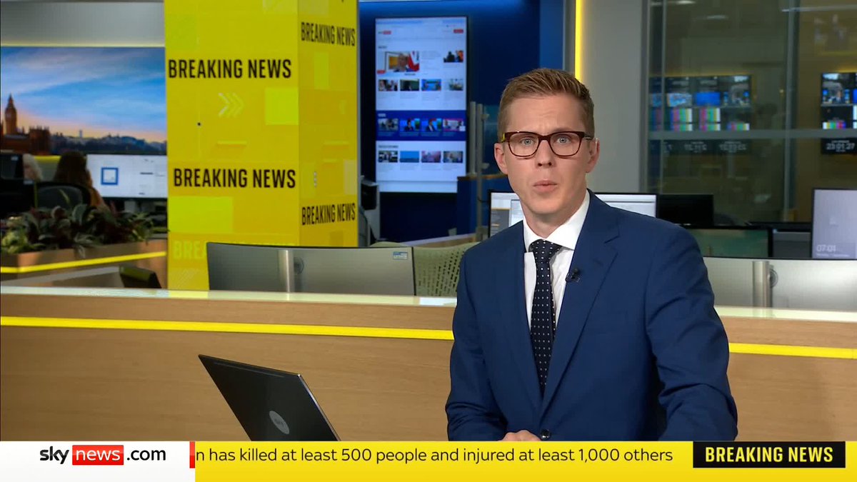 BREAKING: At least 622 people have been killed in the earthquake, Afghanistan's Taliban-run interior ministry has said 📺 Sky 501, Virgin 602, Freeview 233 and YouTube