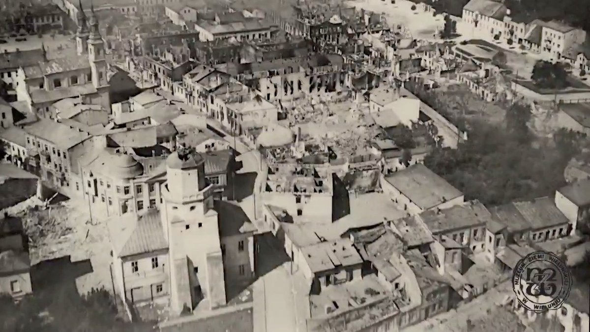 In the early hours of 1 September 1939, Germany's Luftwaffe started bombarding the Polish town of Wieluń. The attack is considered to be the first war crime committed by Nazi Germany in World War II. Bombs destroyed ca. 70 percent of the town's buildings. Video:
