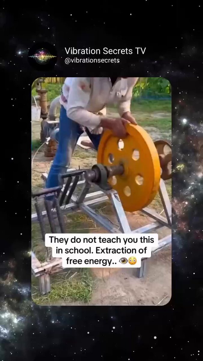 Sowas bekommt man leider nicht in der Schule beigebracht! Um uns herum ist überall #freieEnergie, und sie zeigt sich in Millionen von Formen. Man muss sich ihrer nur bedienen.