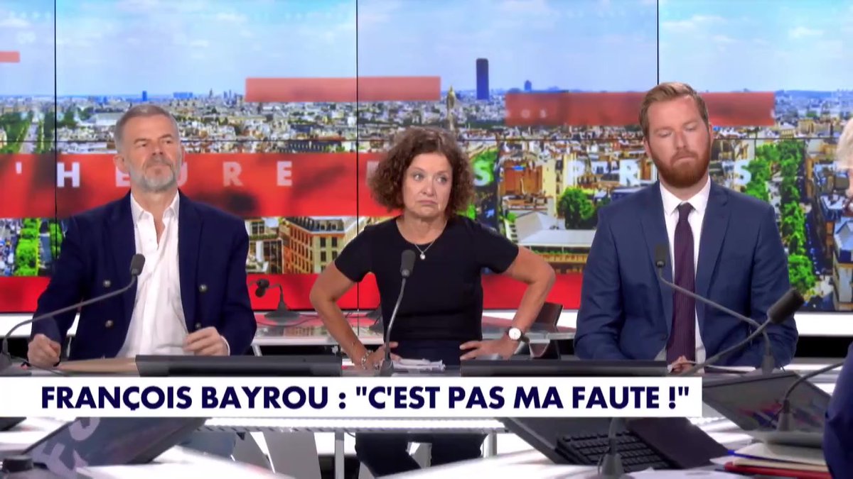 Interview de François Bayrou : "Il a essayé de se faire passer pour le seul adulte responsable de la pièce, ça m'a beaucoup gênée" déclare Mabrouk Sonia #HDPros Pascal Praud #Europe1