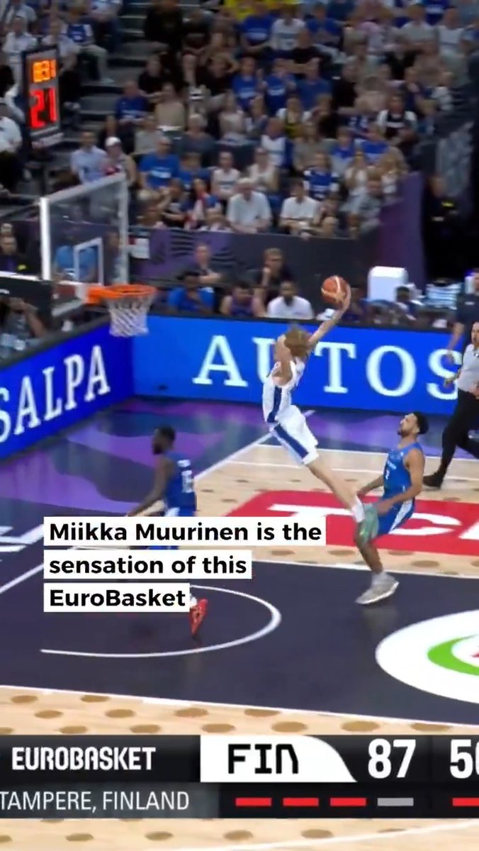 Remember the name - Miikka Muurinen 🇫🇮 is the youngest star of #EuroBasket 🌟