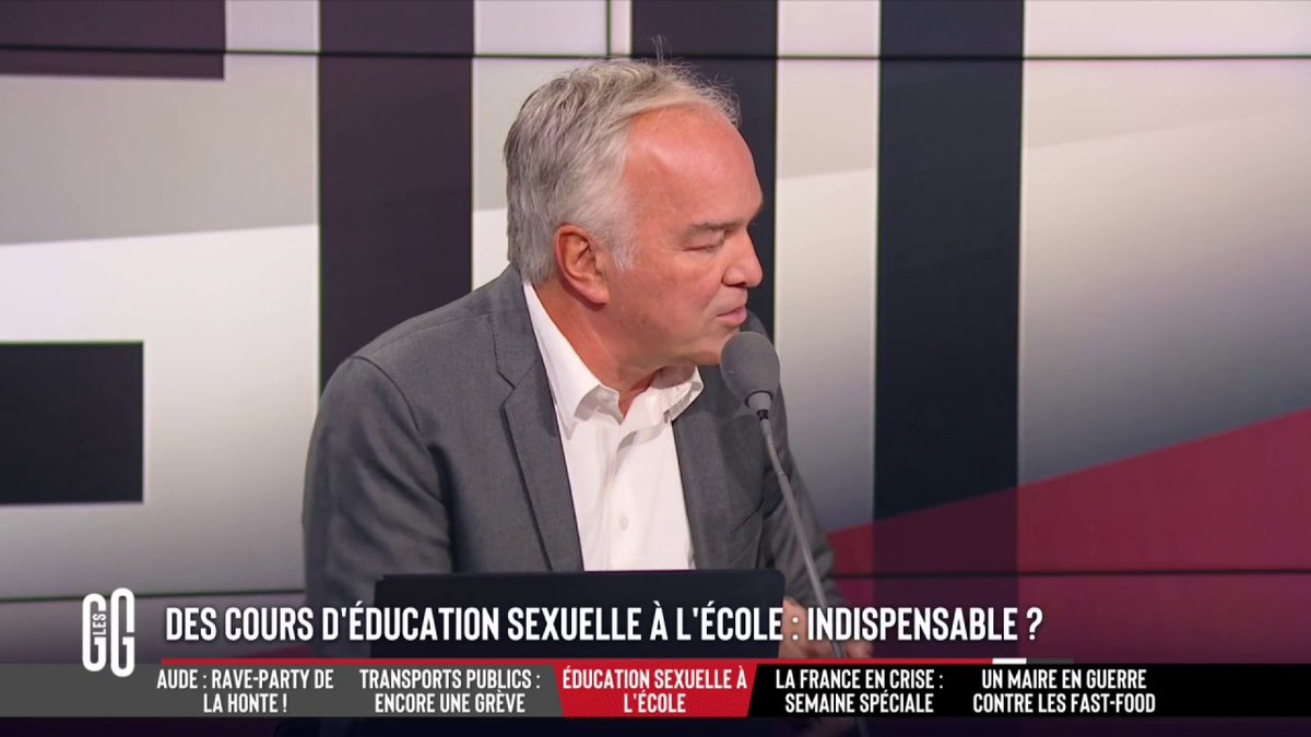 🧑🏫 Des cours d’éducation à la vie affective et sexuelle : indispensable ? 🗣️ Olivier Truchot : "Le jour où l'école a voulu remplacer les parents, c'était le début de la fin. Bah oui, l'égalité ça n'existe pas. Il y a des bons parents et des mauvais, c'est comme ça." #GGRMC