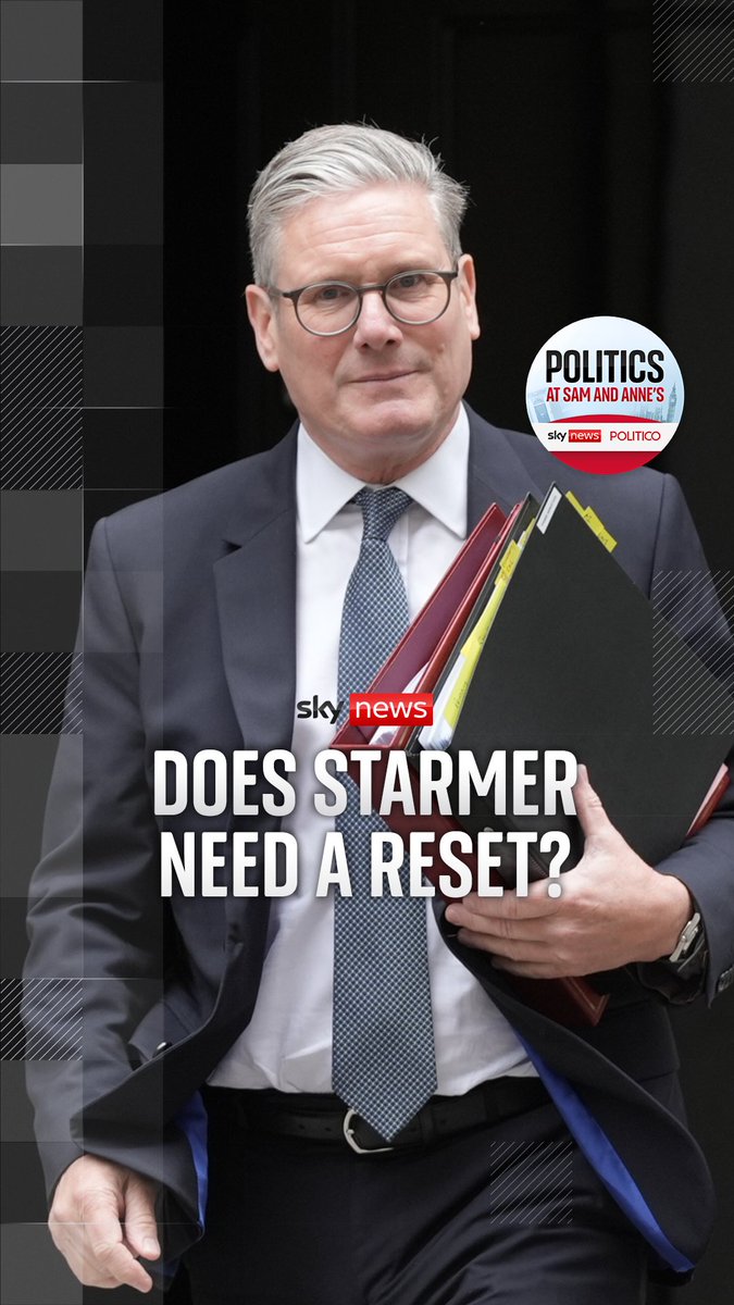 Will there or won't there be a Starmer reset? Sam and Anne discuss if the government's missions will be impacted by a reshuffle of staff around Number 10. Today with Sam Coates Sky and @AnneMcelvoy Listen 👇🏼