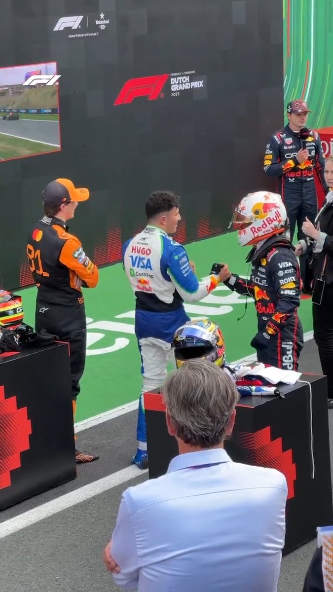 *Everyone* liked that 🤝 #F1 #DutchGP
