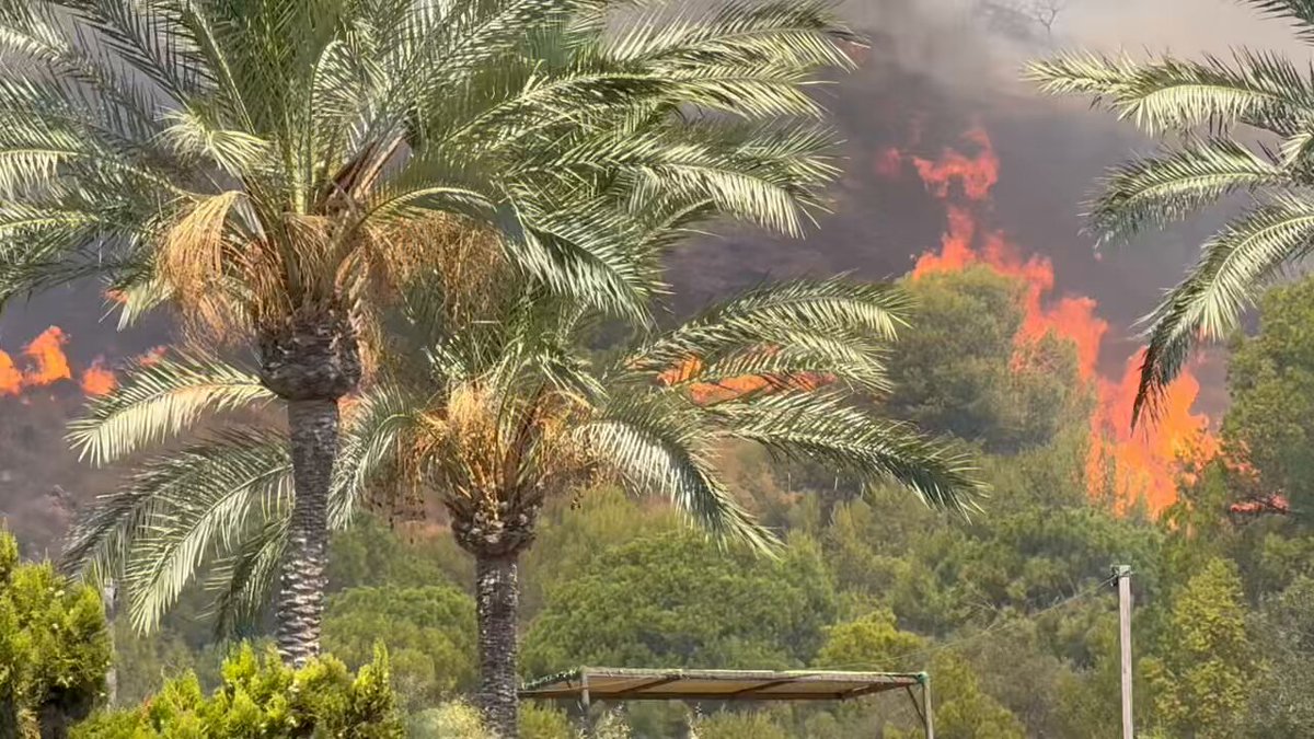 A fire has broken out in Benalmádena on southern Spain's Costa del Sol 🔥