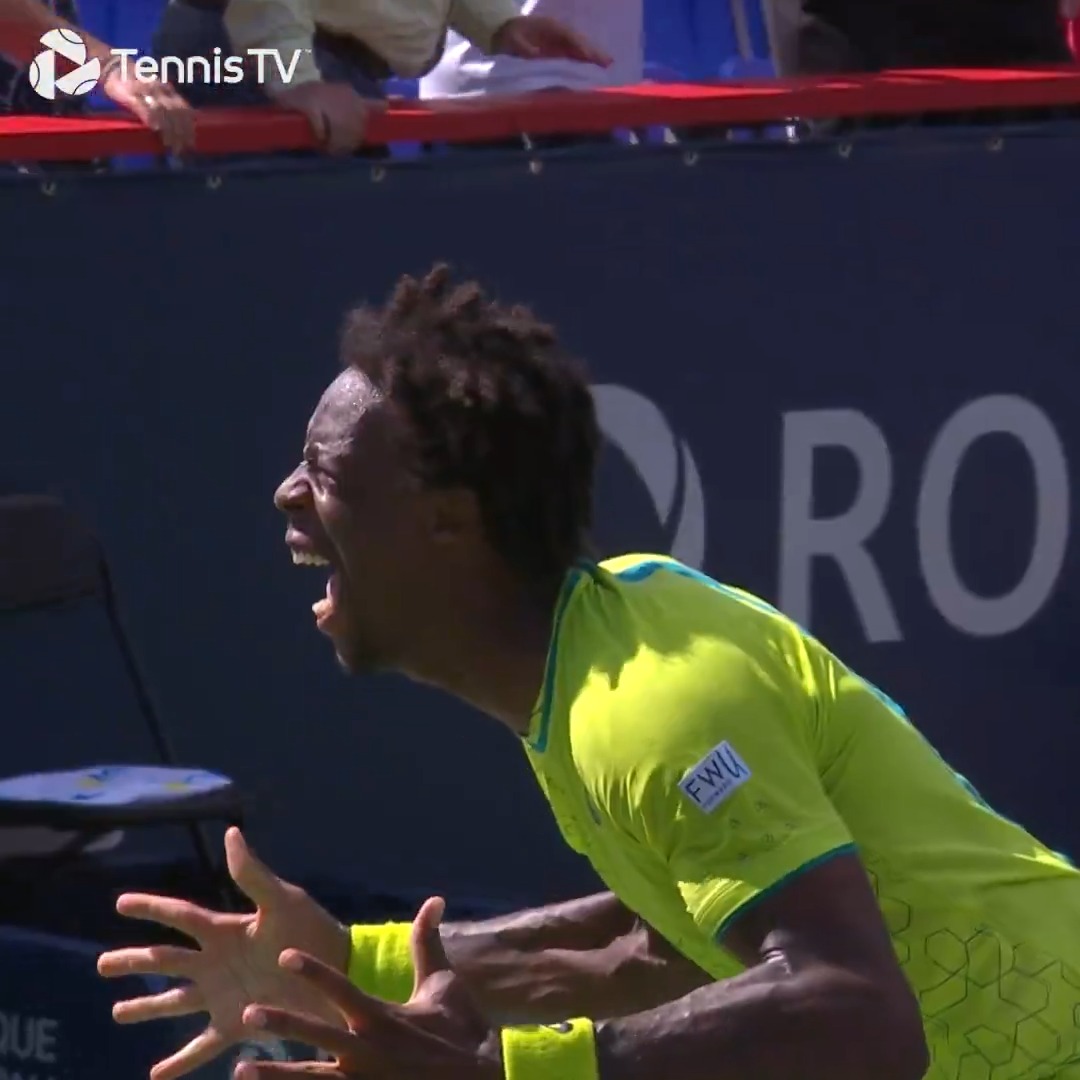 JOYEUX ANNIVERSAIRE GAEL MONFILS 🇫🇷😍 Cette fin de match me fera toujours autant sourire, c'était si FOU
