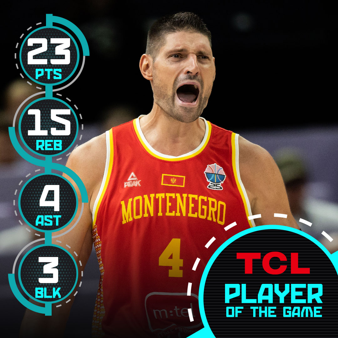 📊 23 PTS I 15 REB I 4 BLK I 40 EFF 😎 Welcome to Vucevic Clinic: Vooch controlled the paint as Montenegro keep Round of 16 hopes alive! 🙌 #EuroBasket