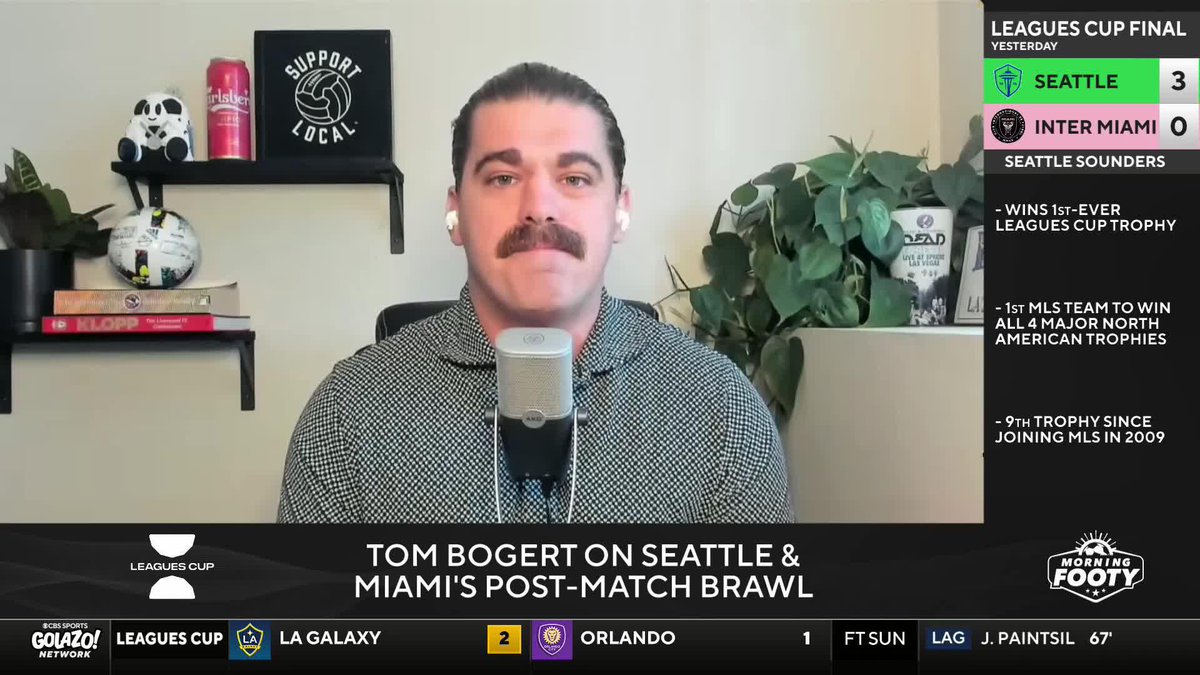 "This is shocking, this is classless, this is vile!" 😡 Tom Bogert reacts to the unsavory postgame scenes at the Leagues Cup final in Seattle with Luis Suárez and Sergio Busquets heavily involved 🤯