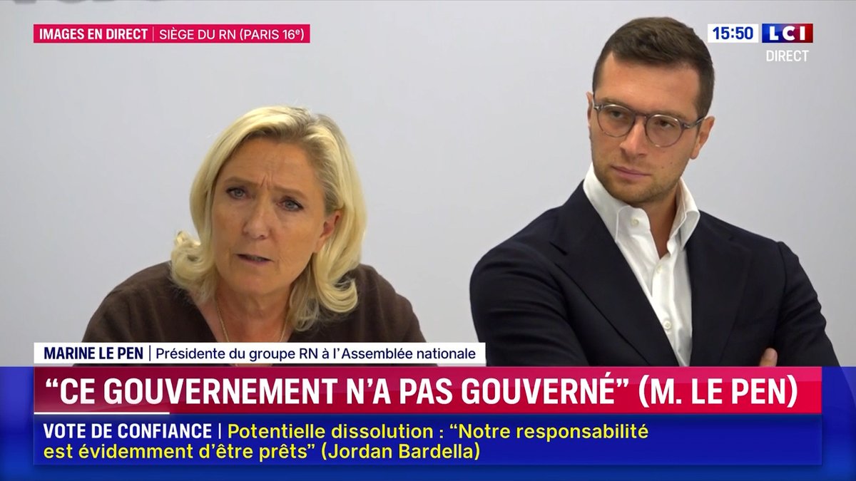 Ceux qui sont responsables de la situation budgétaire de la France, ce sont Emmanuel Macron, ceux qui ont gouverné avec lui, mais aussi François Bayrou, qui s'est félicité pendant des années d'avoir été celui qui l'a fait élire. Contrairement à lui, nous ne découvrons pas le problème, nous le dénonçons depuis maintenant des années.