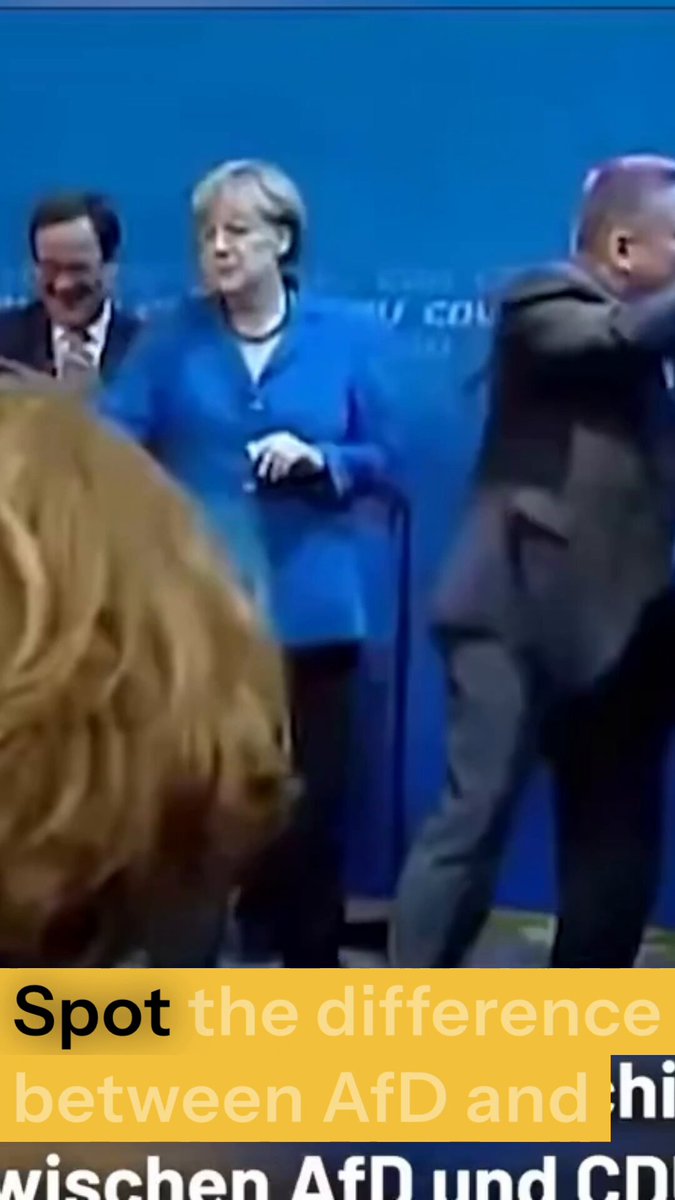 MERKEL vs. AfD ‼️🇩🇪 Never forget the moment when Angela Merkel threw away the German flag. This is when I knew something was deeply wrong and I started to investigate… Watch how much respect the AfD shows for Germany in contrast!👇