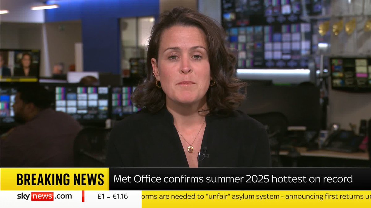 "The weather that we had this summer was made 70 times more likely by climate change." Sky's Victoria Seabrook runs through the numbers after the Met Office officially confirmed the past summer was the warmest on record. 📺 Sky 501, Virgin 602