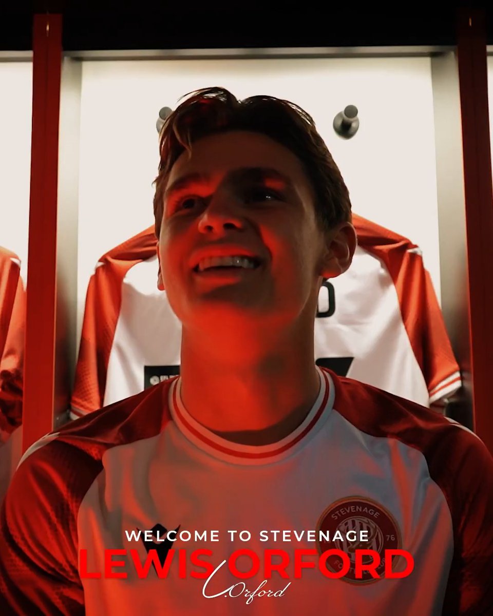 Midfielder Lewis Orford joins #StevenageFC on a season-long loan from West Ham United! ✍️