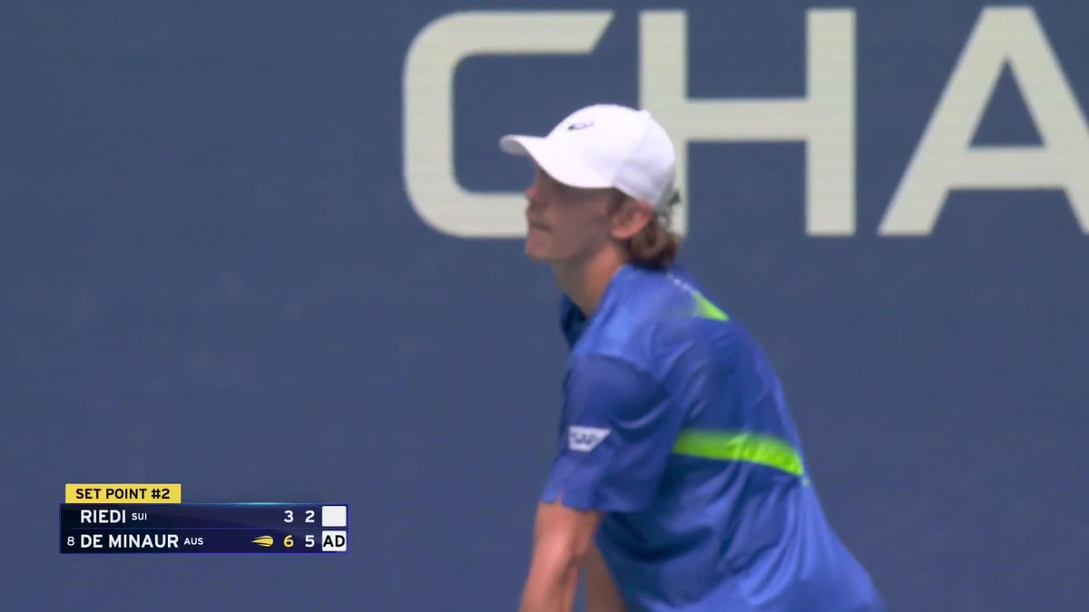 Fantastic De Minaur set point! 🔥🤯