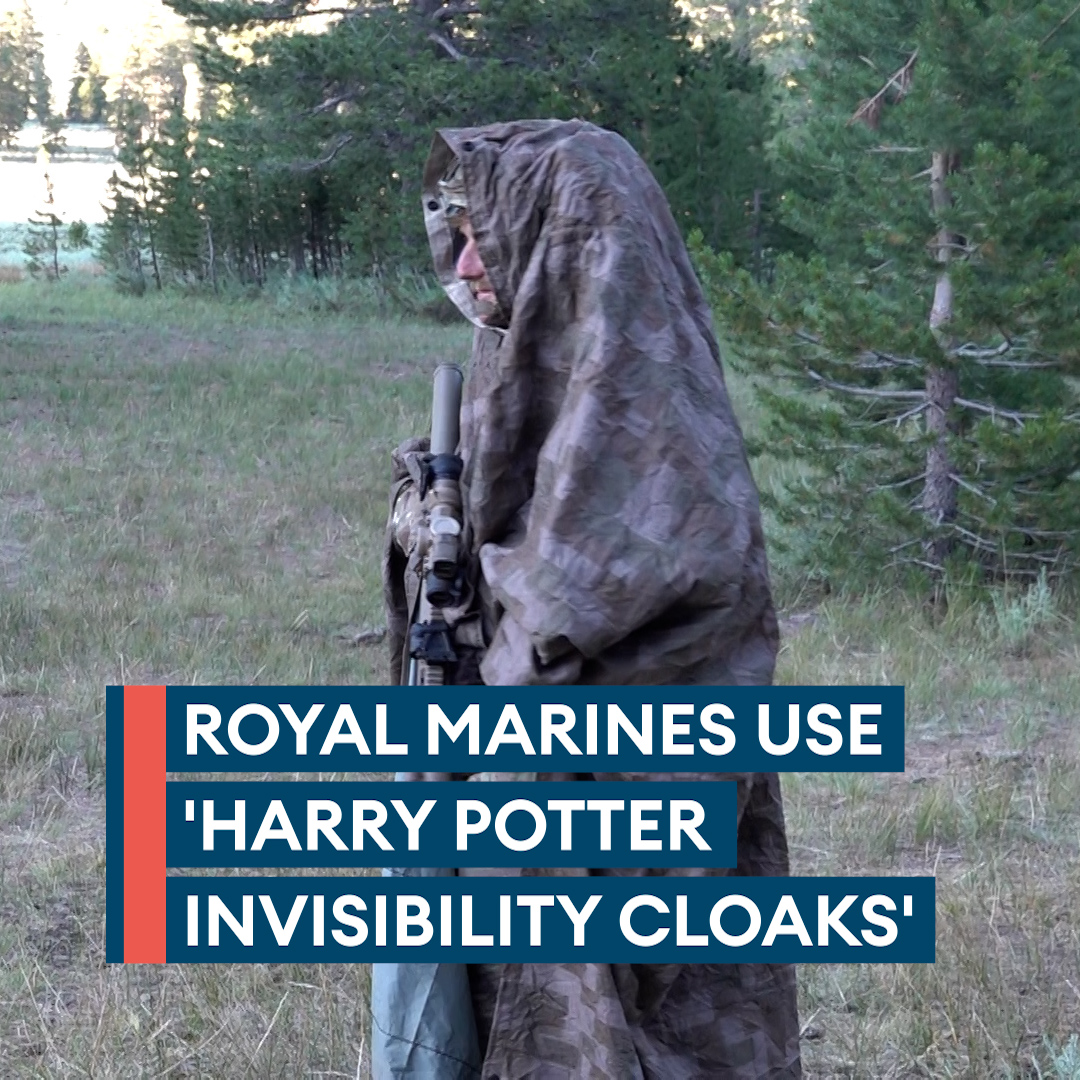A Harry Potter invisibility cloak…but make it Royal Marines✨⚔️ Famously used to sneak past Snape at Hogwarts, the UK Commando Force now have their own 'cloak' - vanishing from prying eyes (and enemy drones👀🛰). 👏Ten points to the Commandos!