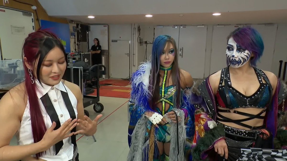 Is it all love between IYO SKY and The Kabuki Warriors? 😅