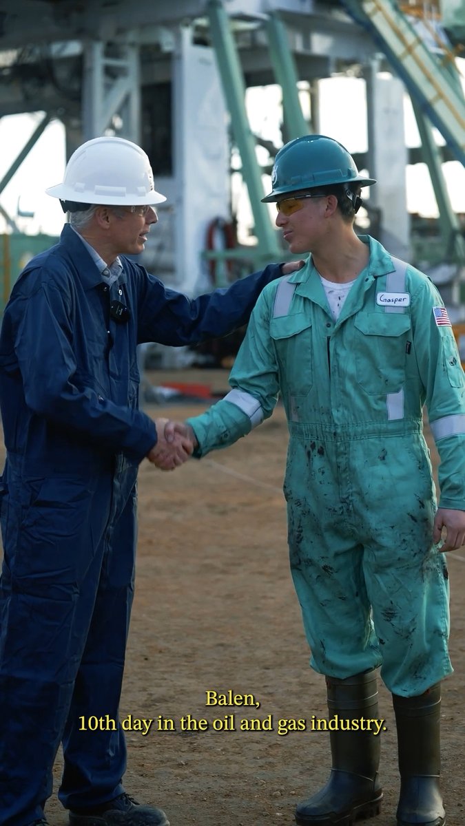 Nearly three quarters of all energy consumed in the U.S. comes from oil and natural gas. Congrats to Balen on his 10th day working in the industry — and thank you to all the hardworking American energy workers enabling the quality lives we have today!