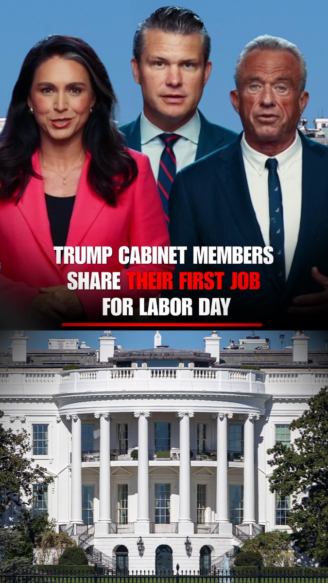 Trump Cabinet members reveal their first job as the nation celebrates Labor Day.