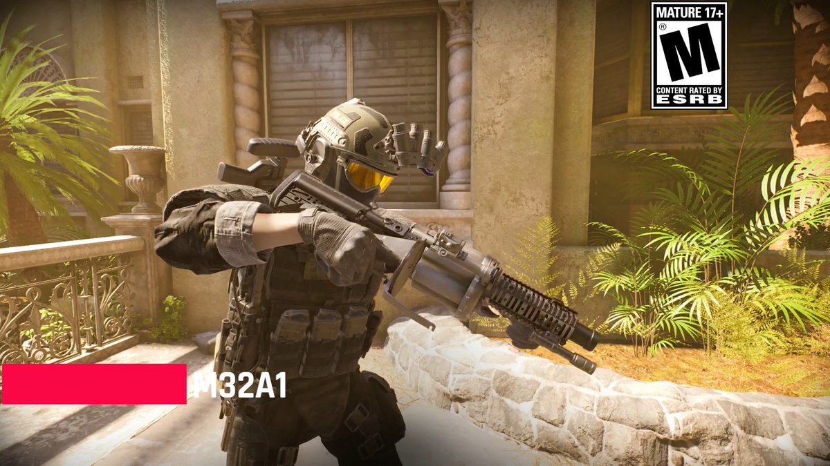 Breaching in style with the M32A1 Grenade Launcher. Latest requisition to the SWAT arsenal as part of the PC ecosystem, Ready or Not Digital Deluxe Edition on console, or from console preorders of the Ready or Not Day 1 Edition.