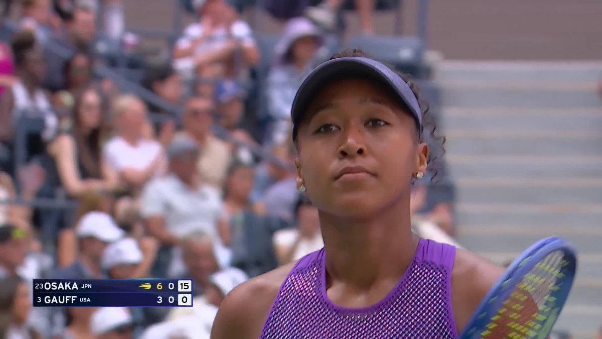 Naomi Osaka has been untouchable today so far!