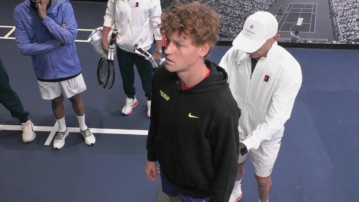 Jannik can't come to the phone right now, he's busy watching tennis.