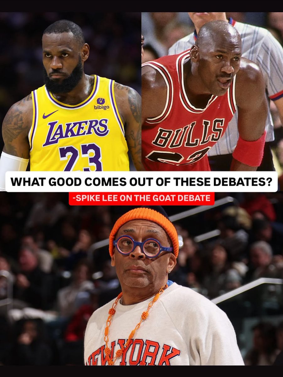 Spike Lee on GOAT debates: "It's become a disease of comparison. I am so sick of this GOAT debate. What good comes out of these debates? I love them all." Full conversation: