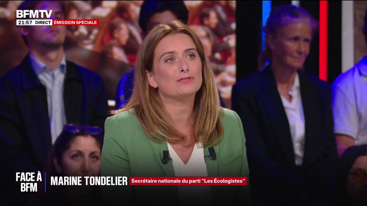 Pour Marine Tondelier (Les Écologistes), "François Bayrou est en train de faire une tournée d'adieu aussi longue que celle de Michel Sardou" #FACEABFM