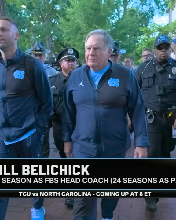 Bill Belichick arriving for his UNC debut 🔥 Watch TCU vs. North Carolina on ESPN and the ESPN App: 🏈