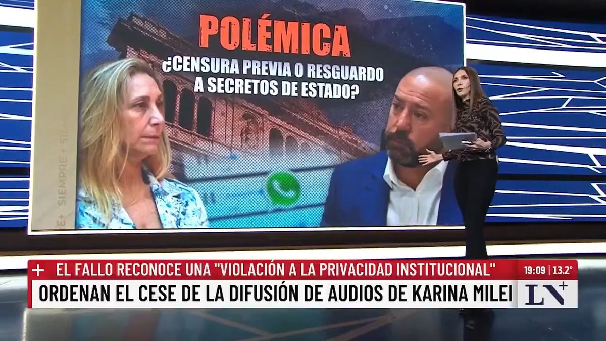 ✍️ ¿Censura previa o resguardo a secretos de Estado? El editorial de Cristina Perez analiza la cautelar sobre el cese de la difusión de los audios de Karina Milei. 📺 En #SiempreMás