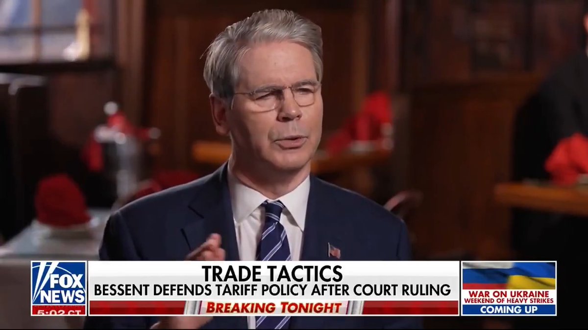 "We think we're going to win at the Supreme Court," says Treasury Secretary Scott Bessent on tariffs. "We are close to a tipping point where we could have financial instability due to these large and persistent trade deficits — so we are trying to head off a crisis."