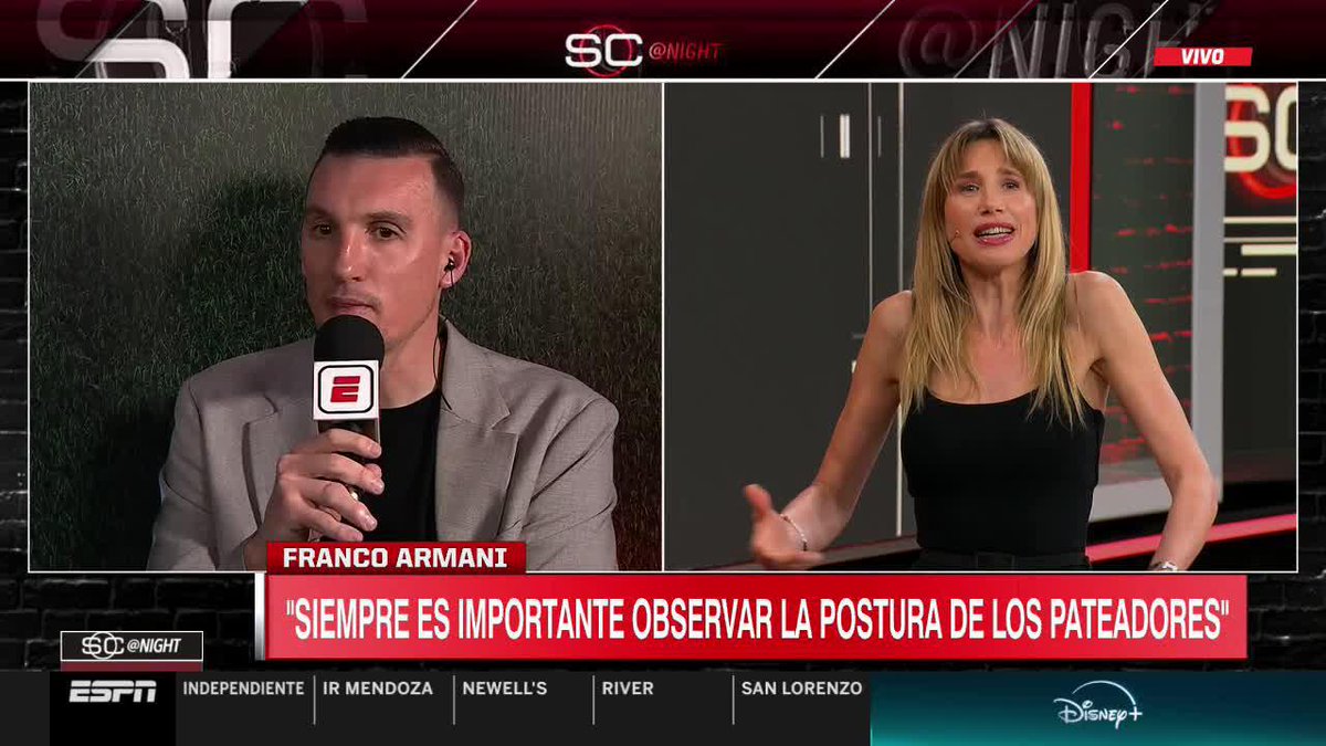"LO QUE HAGO CON MIS COMPAÑEROS ES DARLE CONFIANZA ANTES DE QUE VAYAN A PATEAR. ELLOS SABEN QUE ÚLTIMAMENTE QUE DOS PENALES ATAJO" ✍️ Franco Armani 📺 #SCNight | #DisneyPlus Plan Premium