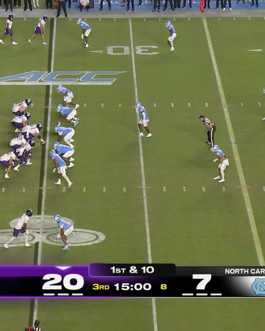 HOUSE CALL 🏡☎️ Kevorian Barnes sprints SEVENTY-FIVE yards on the first play of the second half as TCU Football takes full control in Chapel Hill. #Big12FB | 📺 ESPN
