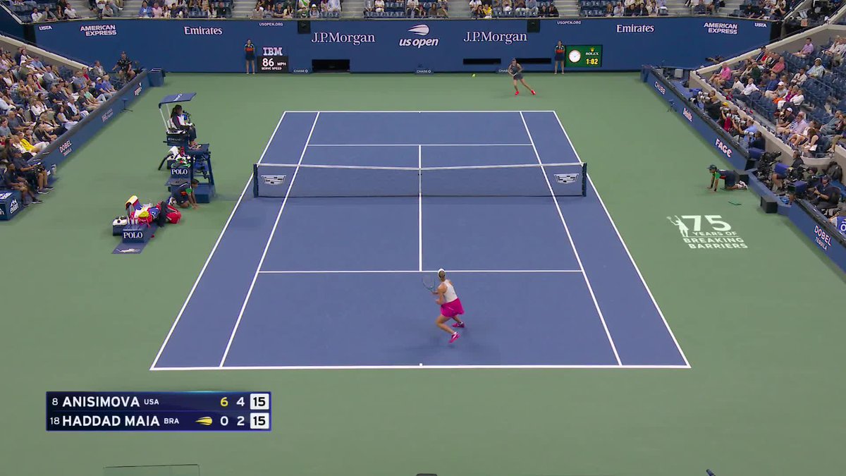 What a point and what a finish by Amanda Anisimova!