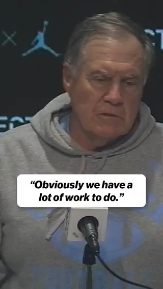 "Obviously we have a lot of work to do." Bill Belichick shares his thoughts after losing 48-14 in his debut as North Carolina Head Coach ⬇️